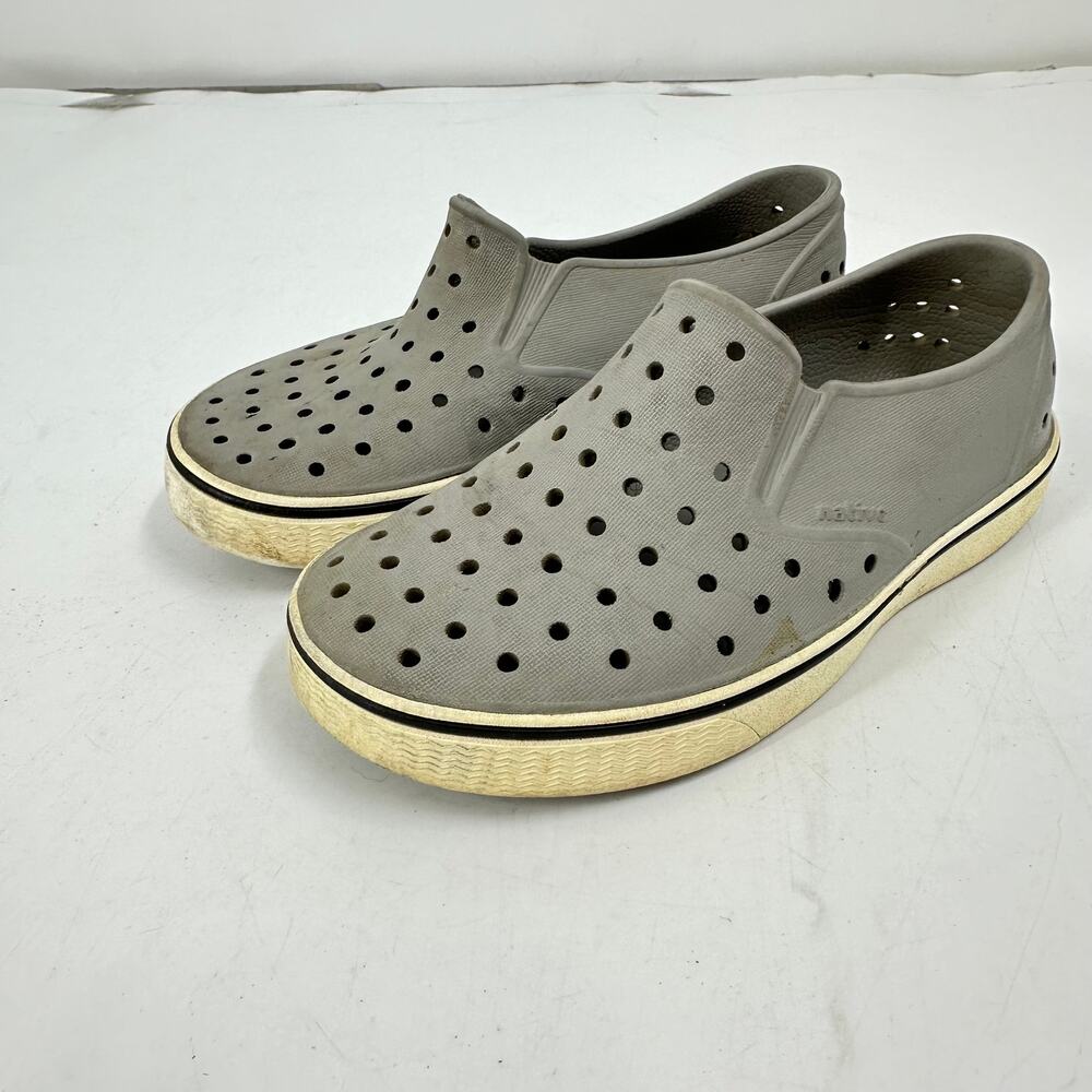 Native Kids Miles Gray Slip On Shoes size 12